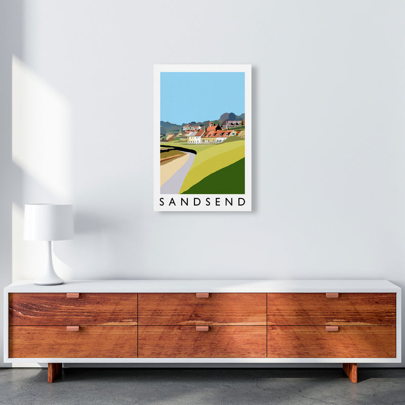 Sandsend Art Print by Richard O'Neill A2 Canvas
