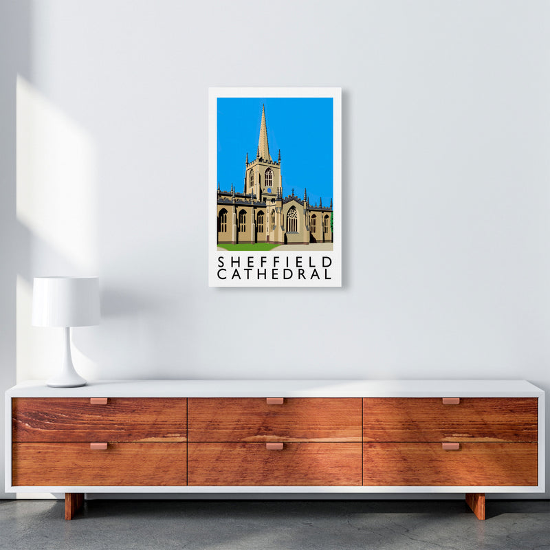 Sheffield Cathedral Art Print by Richard O'Neill A2 Canvas
