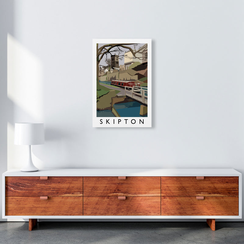 Skipton by Richard O'Neill Yorkshire Art Print, Vintage Travel Poster A2 Canvas