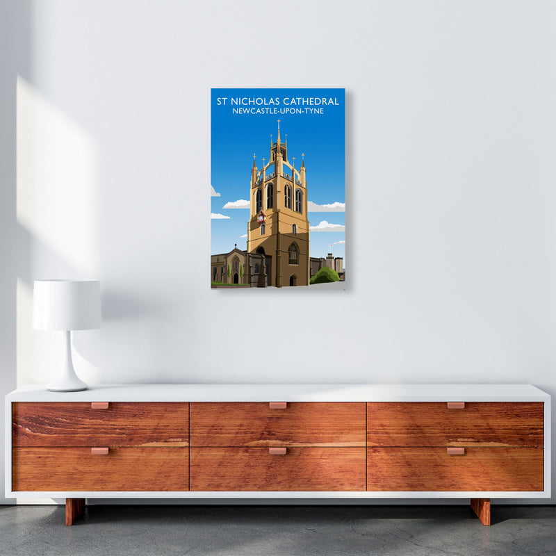 St Nicholas Cathedral Newcastle-Upon-Tyne, Art Print by Richard O'Neill A2 Canvas