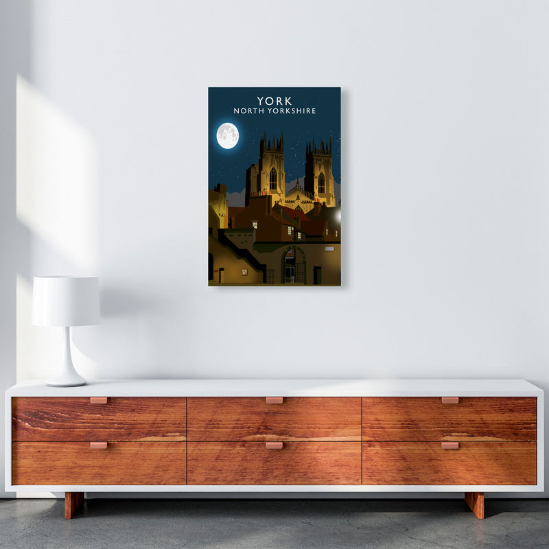 York by Richard O'Neill Yorkshire Art Print, Vintage Travel Poster A2 Canvas