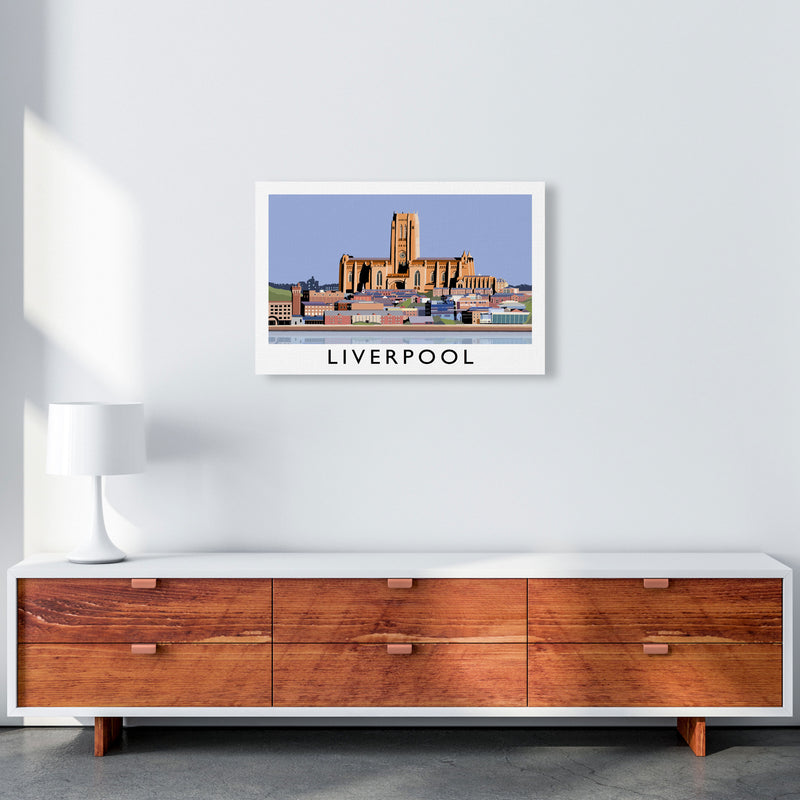 Liverpool Framed Digital Art Print by Richard O'Neill A2 Canvas