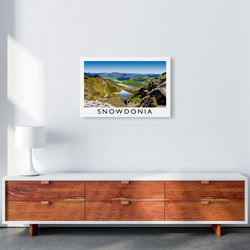 Snowdonia Framed Digital Art Print by Richard O'Neill A2 Canvas