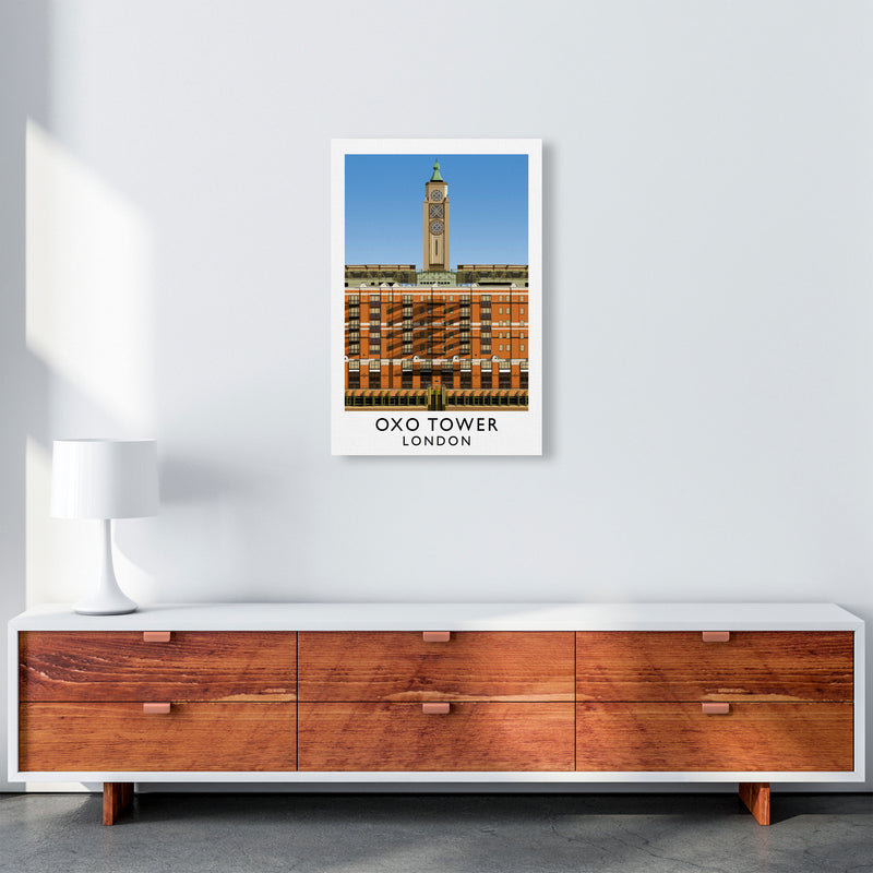 Oxo Tower by Richard O'Neill A2 Canvas