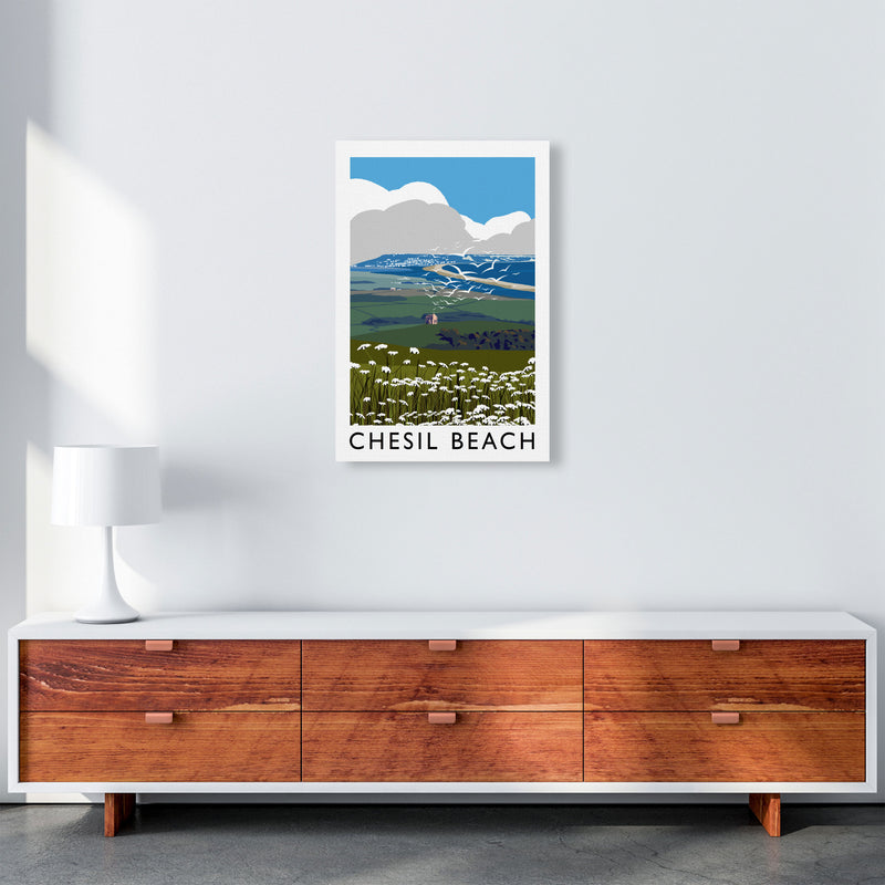 Chesil Beach by Richard O'Neill A2 Canvas