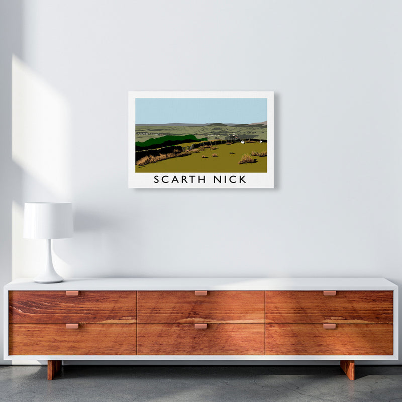 Scarth Nick by Richard O'Neill Yorkshire Art Print, Vintage Travel Poster A2 Canvas