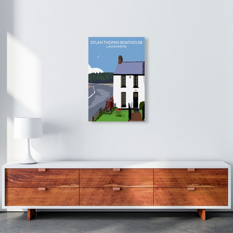 Dylan Thomas Boathouse by Richard O'Neill A2 Canvas