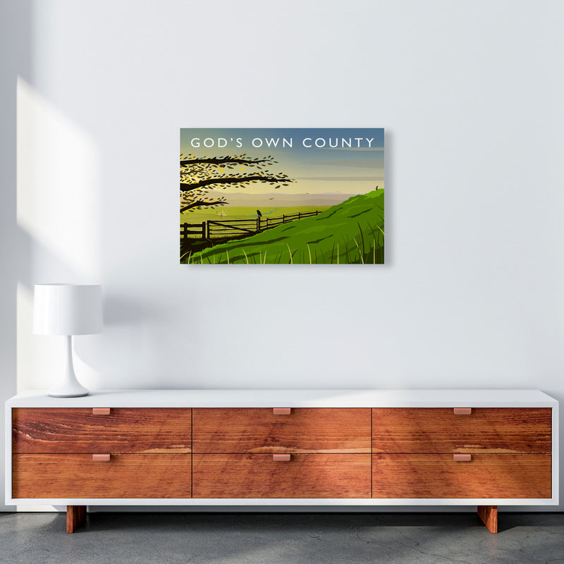 Gods Own County (Landscape) Yorkshire Art Print Poster by Richard O'Neill A2 Canvas
