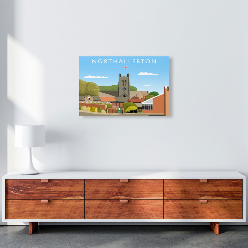 Northallerton (Landscape) by Richard O'Neill Yorkshire Art Print, Travel Poster A2 Canvas