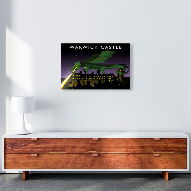 Warwick Castle With Dragon (Landscape) by Richard O'Neill A2 Canvas