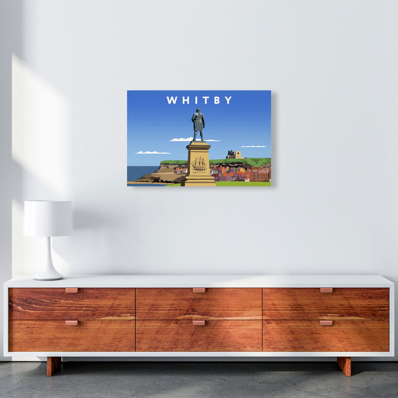 Whitby (Landscape) by Richard O'Neill Yorkshire Art Print, Vintage Travel Poster A2 Canvas