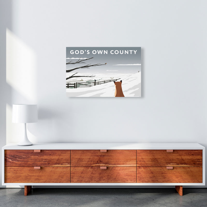 Gods Own County Snow by Richard O'Neill A2 Canvas