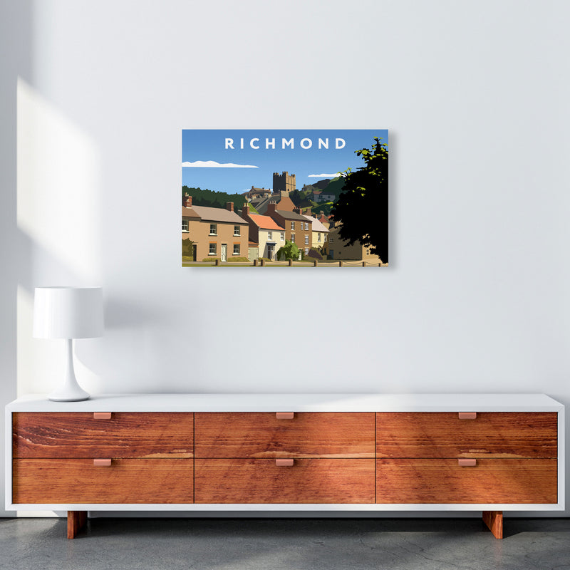 Richmond Travel Art Print by Richard O'Neill, Framed Wall Art A2 Canvas