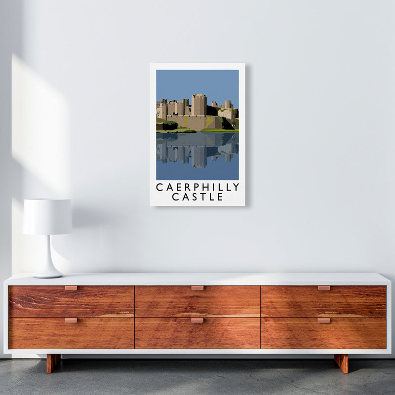 Caerphilly Castle Portrait by Richard O'Neill A2 Canvas