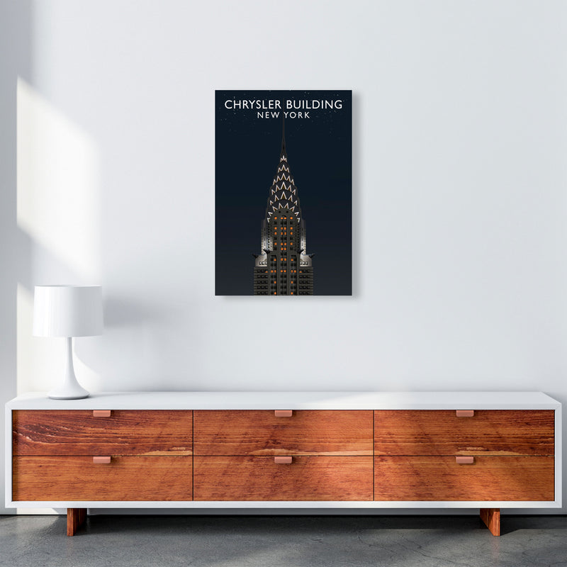 Chrysler Building Night by Richard O'Neill A2 Canvas