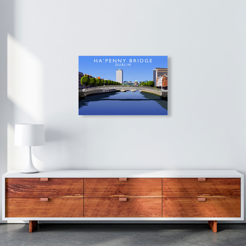 Ha' Penny Bridge by Richard O'Neill A2 Canvas