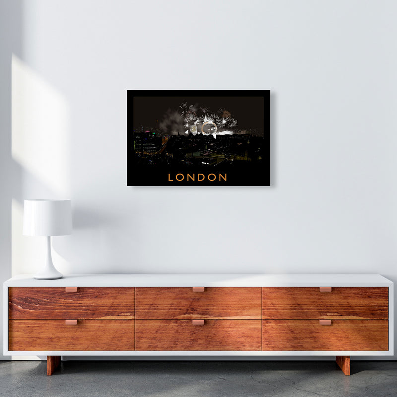 London Travel Art Print by Richard O'Neill, Framed Wall Art A2 Canvas