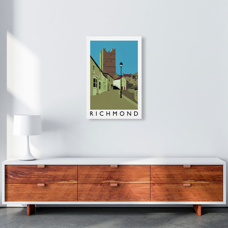 Richmond Travel Art Print by Richard O'Neill, Framed Wall Art A2 Canvas