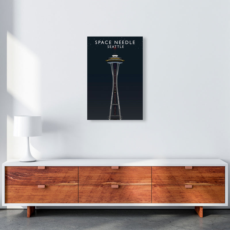 Space Needle Seattle Art Print by Richard O'Neill A2 Canvas