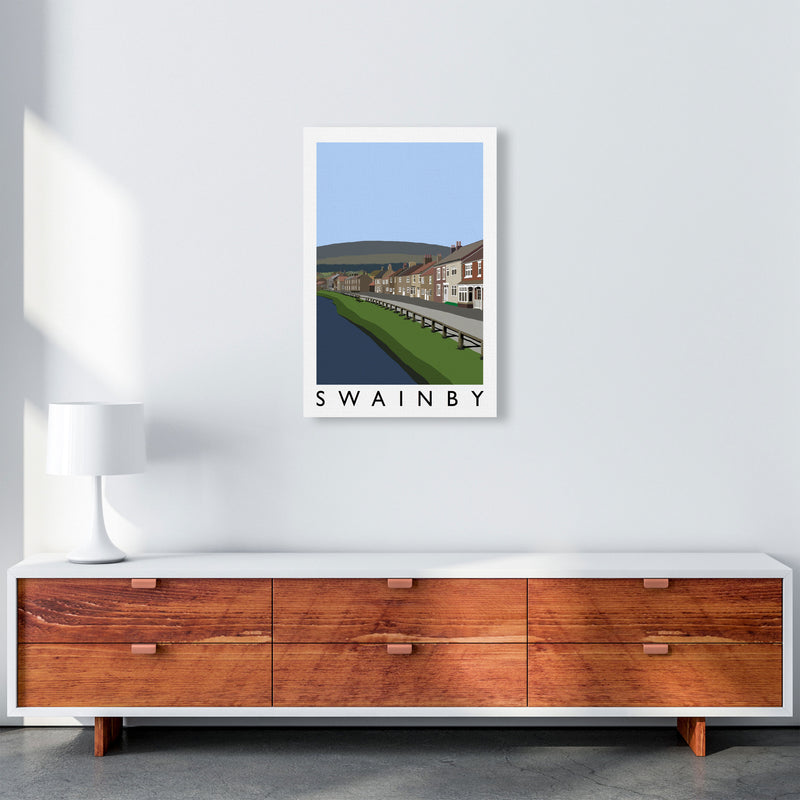 Swainby Digital Art Print by Richard O'Neill, Framed Wall Art A2 Canvas