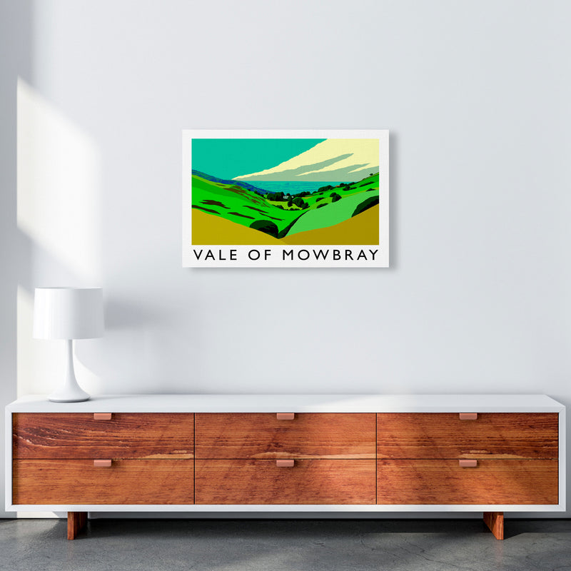 Vale of Mowbray Travel Art Print by Richard O'Neill, Framed Wall Art A2 Canvas