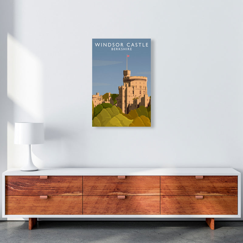 Windsor Castle Berkshire Travel Art Print by Richard O'Neill A2 Canvas