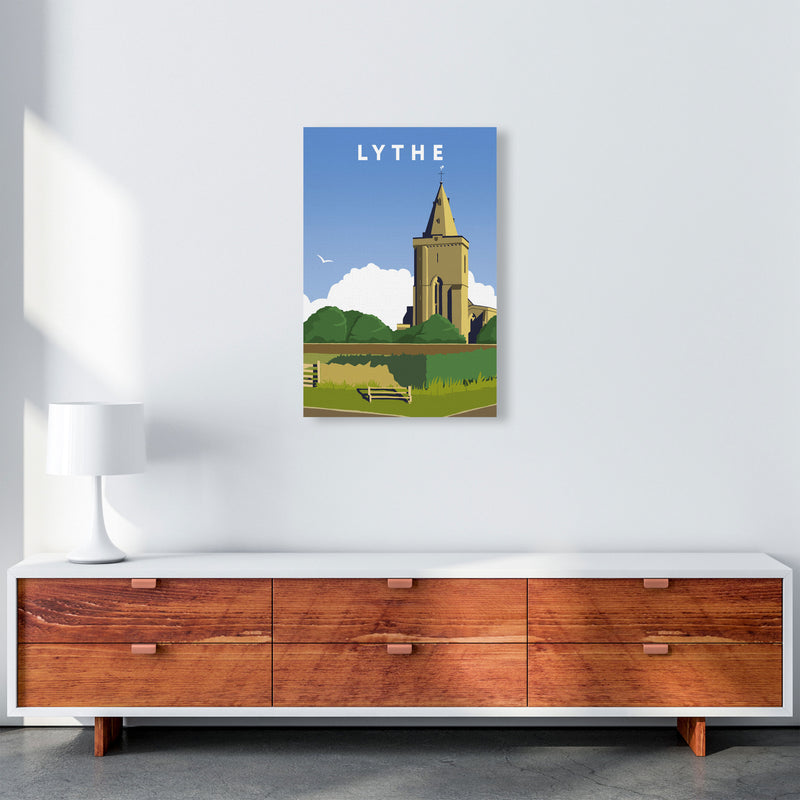 Lythe Travel Art Print by Richard O'Neill, Framed Wall Art A2 Canvas