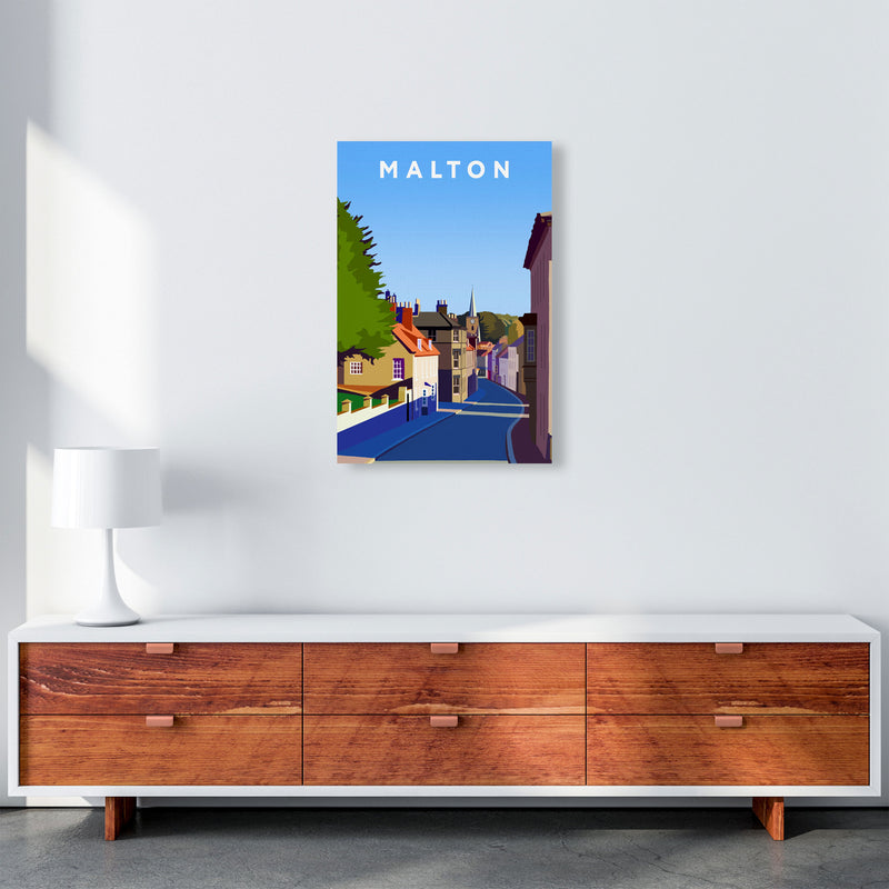 Malton Travel Art Print by Richard O'Neill, Framed Wall Art A2 Canvas