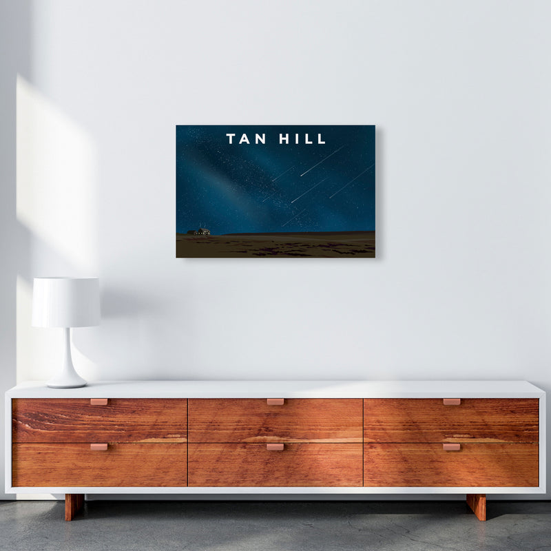 Tan Hill Travel Art Print by Richard O'Neill, Framed Wall Art A2 Canvas