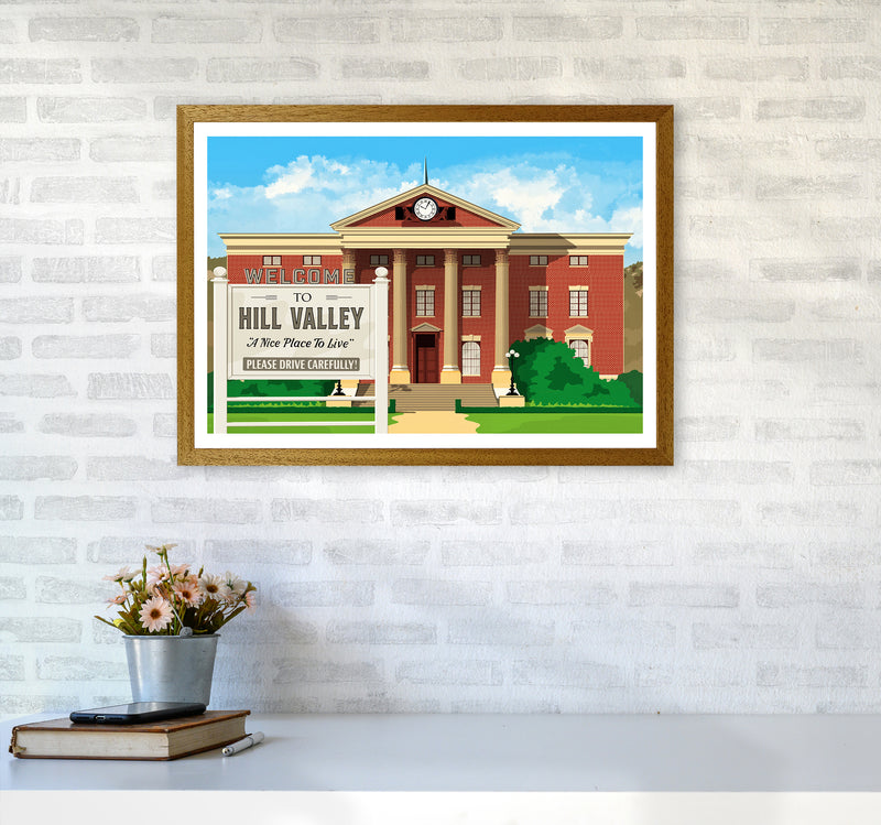 Hill Valley 1955 Revised Art Print by Richard O'Neill A2 Print Only