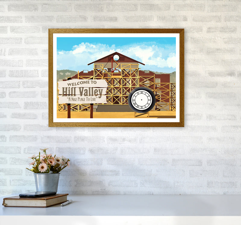 Hill Valley 1885 Art Print by Richard O'Neill A2 Print Only