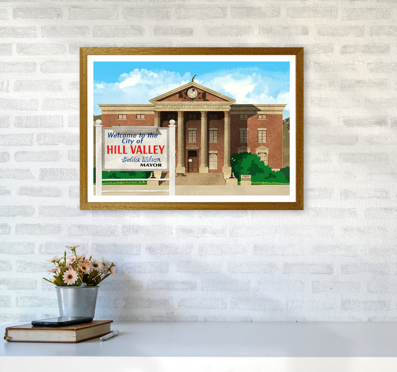 Hill Valley 1985 Revised Art Print by Richard O'Neill A2 Print Only