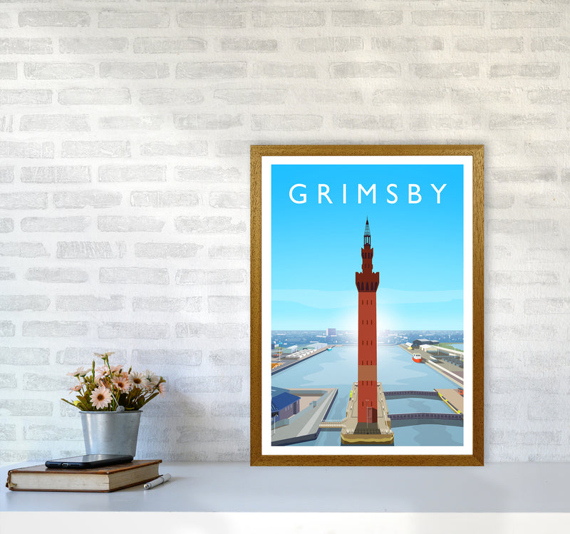 Grimsby Portrait Art Print by Richard O'Neill A2 Print Only