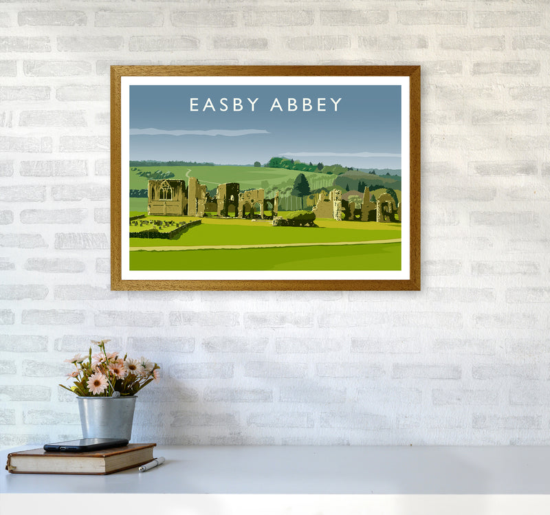 Easby Abbey Art Print by Richard O'Neill A2 Print Only
