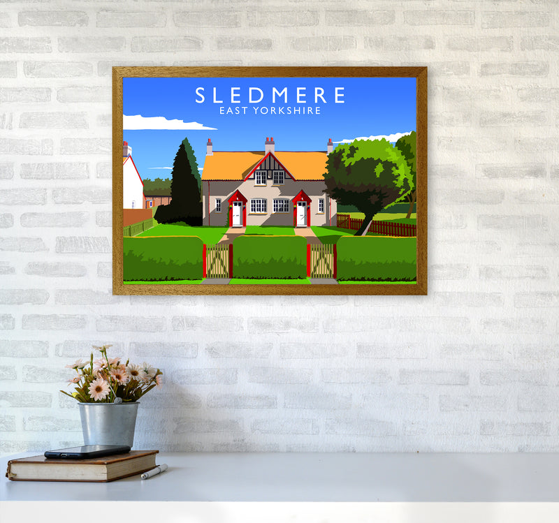 Sledmere Travel Art Print by Richard O'Neill A2 Print Only