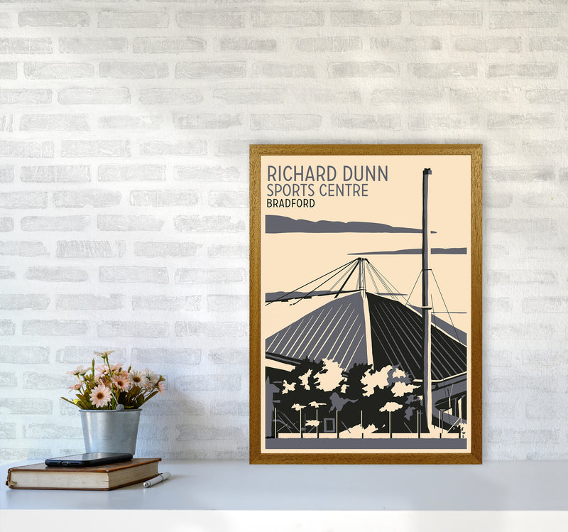 Richard Dunn Sports Centre, Bradford Travel Art Print by Richard O'Neill A2 Print Only