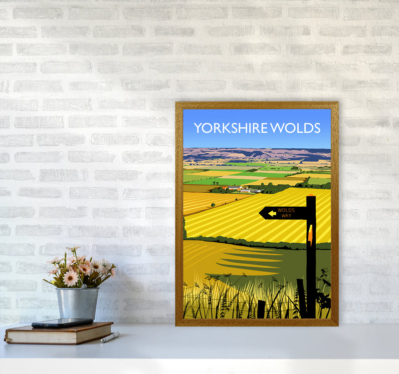 Yorkshire Wolds portrait Travel Art Print by Richard O'Neill A2 Print Only