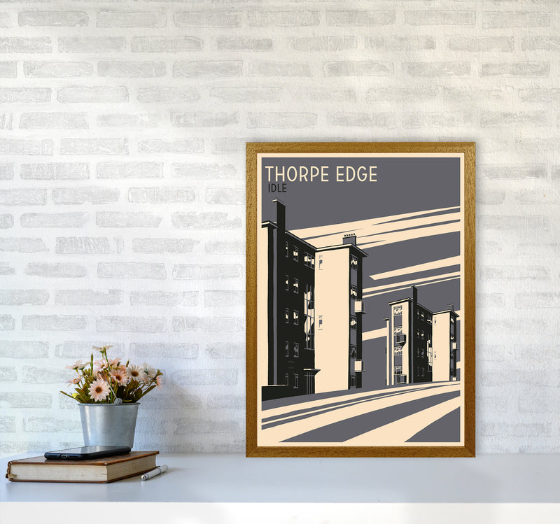 Thorpe Edge, Idle portrait Travel Art Print by Richard O'Neill A2 Print Only