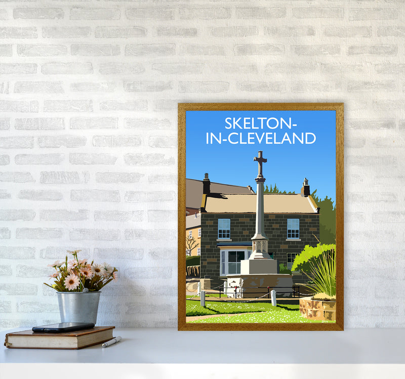 Skelton-in-Cleveland portrait Travel Art Print by Richard O'Neill A2 Print Only