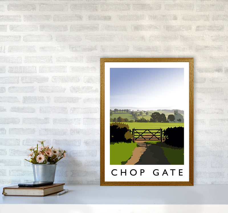 Chop Gate portrait Travel Art Print by Richard O'Neill A2 Print Only