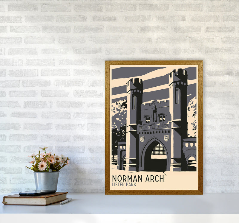 Norman Arch, Lister Park Travel Art Print by Richard O'Neill A2 Print Only