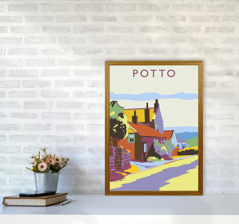 Potto portrait Travel Art Print by Richard O'Neill A2 Print Only