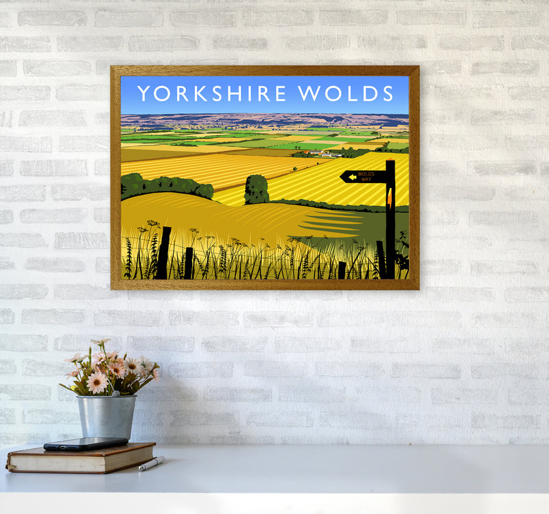 Yorkshire Wolds Travel Art Print by Richard O'Neill A2 Print Only