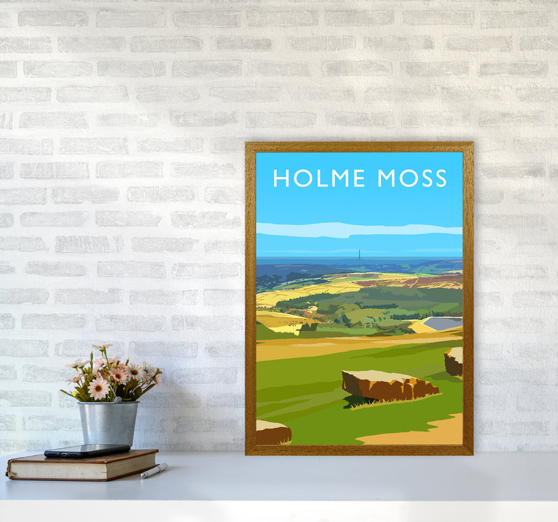 Holme Moss portrait Travel Art Print by Richard O'Neill A2 Print Only