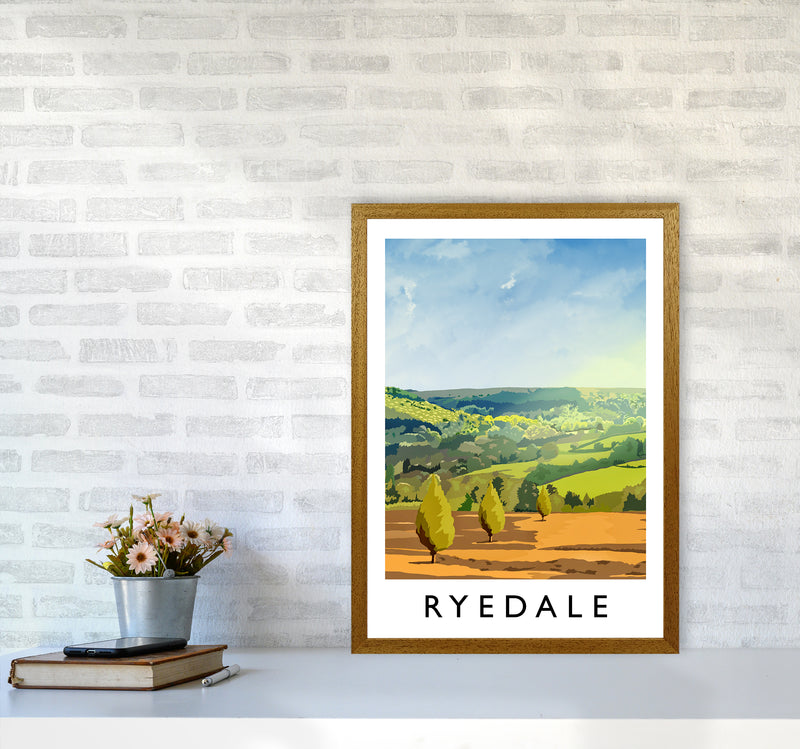 Ryedale portrait Travel Art Print by Richard O'Neill A2 Print Only