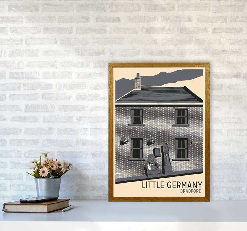 Little Germany, Bradford Travel Art Print by Richard O'Neill A2 Print Only