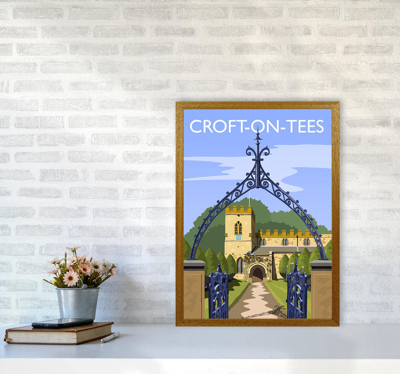 Croft-on-Tees Travel Art Print by Richard O'Neill A2 Print Only