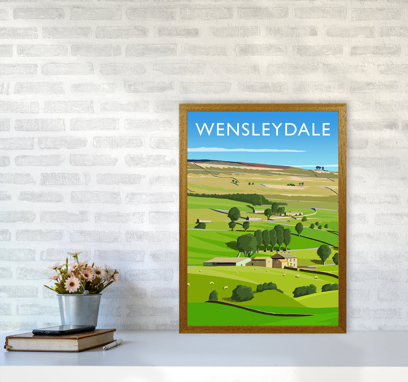 Wensleydale 3 portrait Travel Art Print by Richard O'Neill A2 Print Only