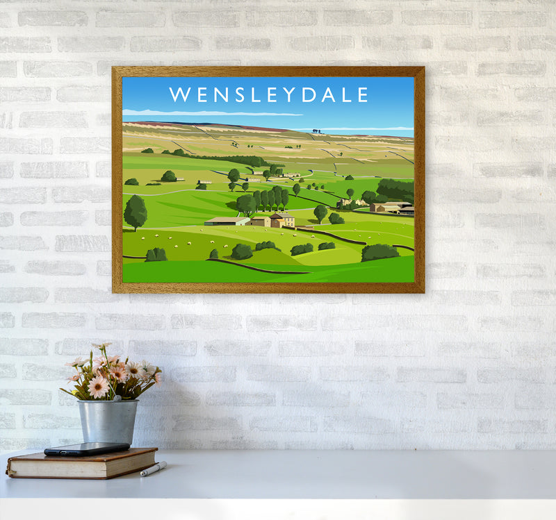 Wensleydale 3 Travel Art Print by Richard O'Neill A2 Print Only