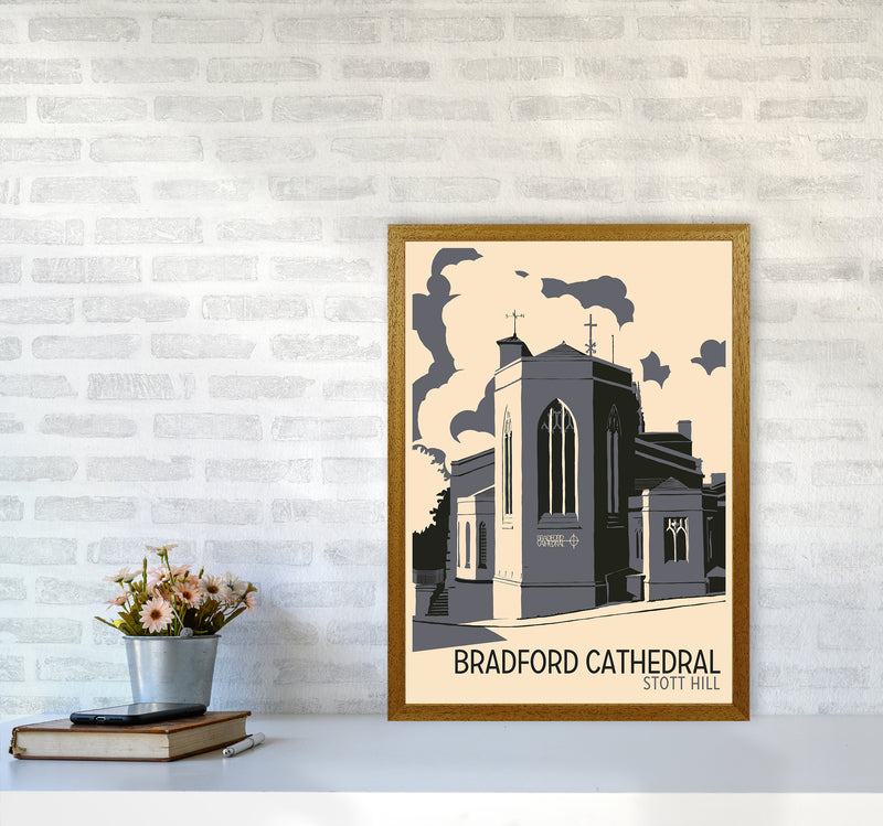 Bradford Cathedral, Stott Hill Travel Art Print by Richard O'Neill A2 Print Only